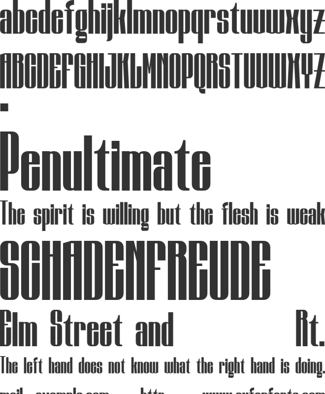 JAFIGETO font preview