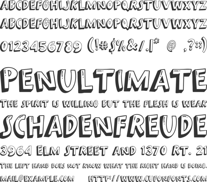 Gummy Twist font preview