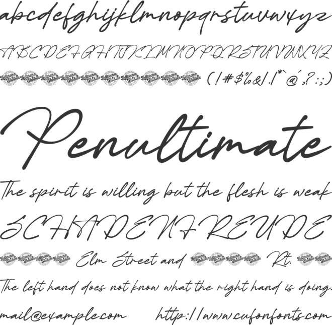 Karthins font preview