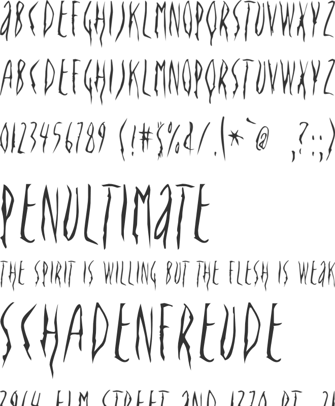 Phantom Runes font preview