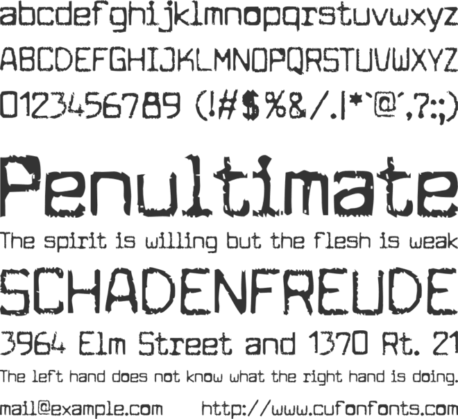 Archive Stamp font preview