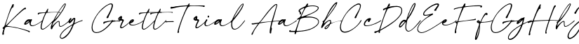 Kathy Grett-Trial font