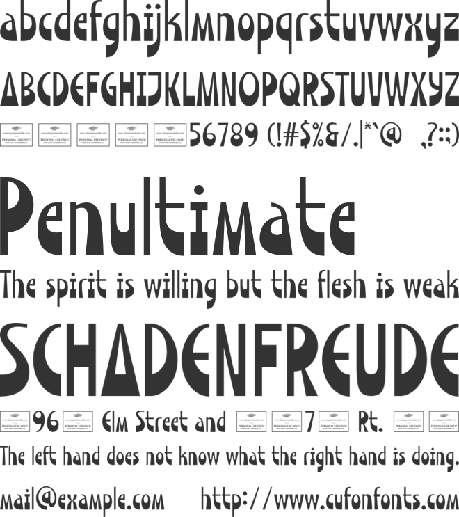 Shardmark Free font preview