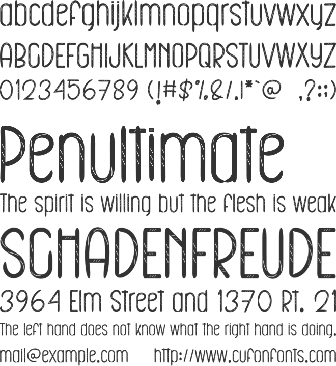 Texture Vintage font preview