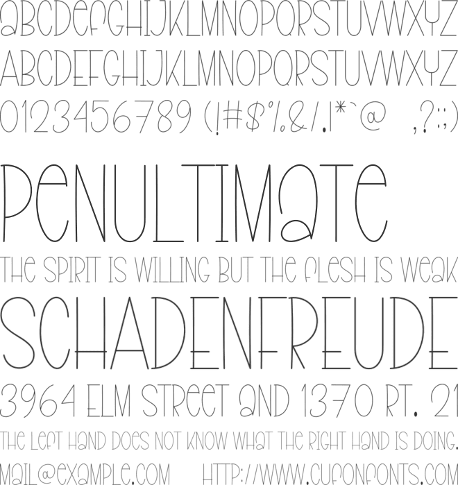 Pink Bayi font preview