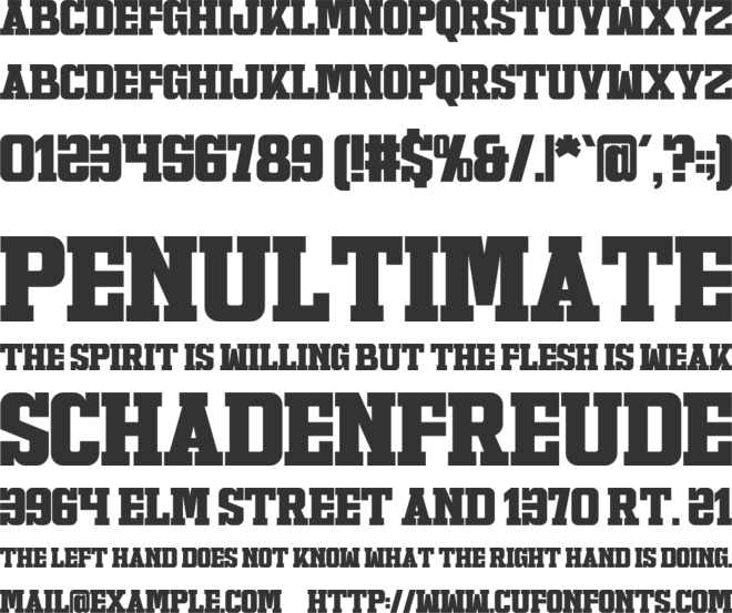 Black Spirit font preview