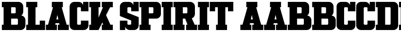 Black Spirit font download