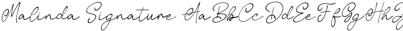 Malinda Signature font download