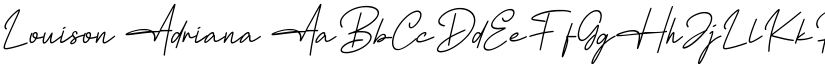 Louison Adriana font download