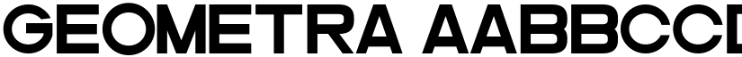 Geometra font
