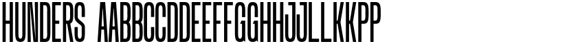 Hunders font download
