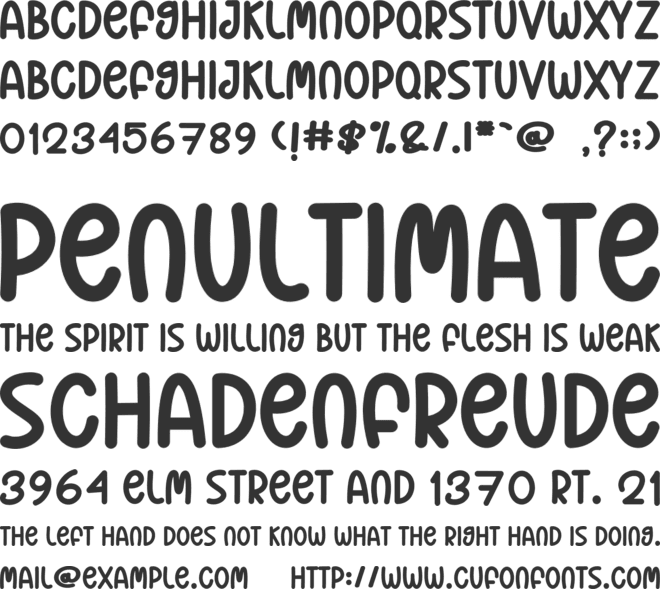 Say Love font preview