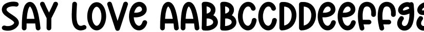 Say Love font download