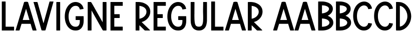 Lavigne Regular font