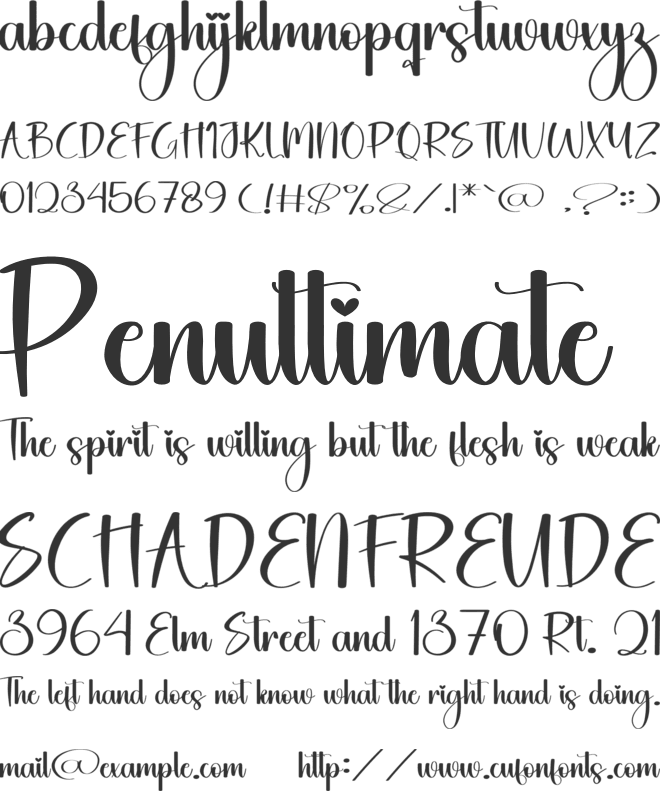 Dailymind font preview