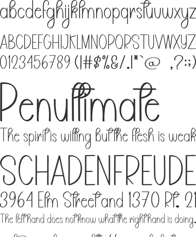Butter Summer font preview