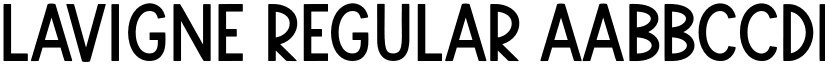 Lavigne Regular font