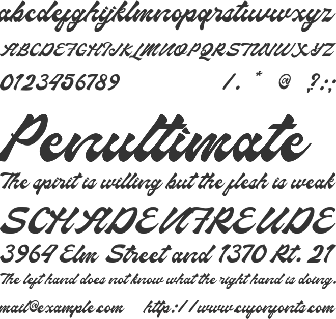 Hormuz font preview