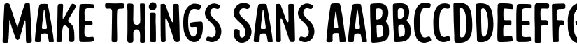 Make Things Sans font
