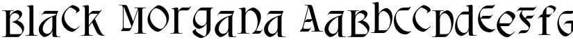 Black Morgana font download