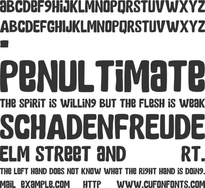 SELERA font preview