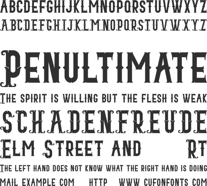 Blacktail Regular font preview