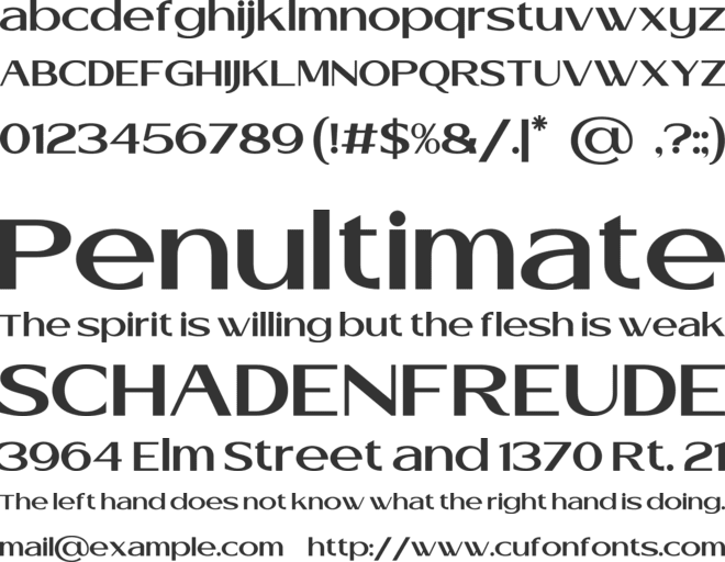 Cantilos font preview
