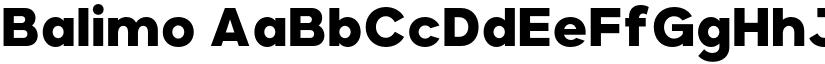 Balimo font