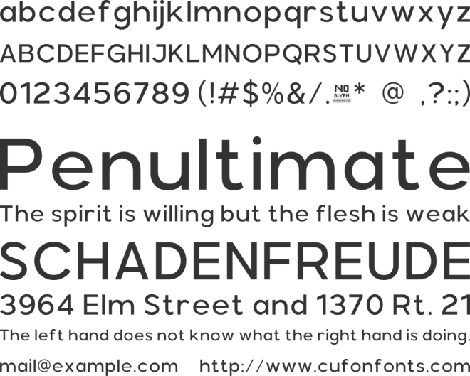 Balimo font preview