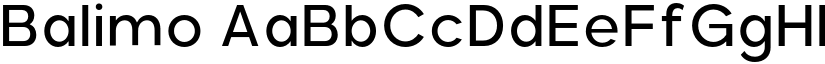 Balimo font