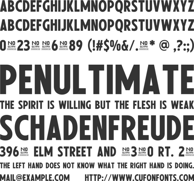 Shelvia Montanila Sans font preview