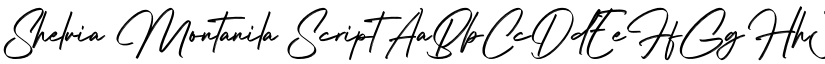 Shelvia Montanila Script font