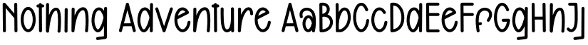 Nothing Adventure font download