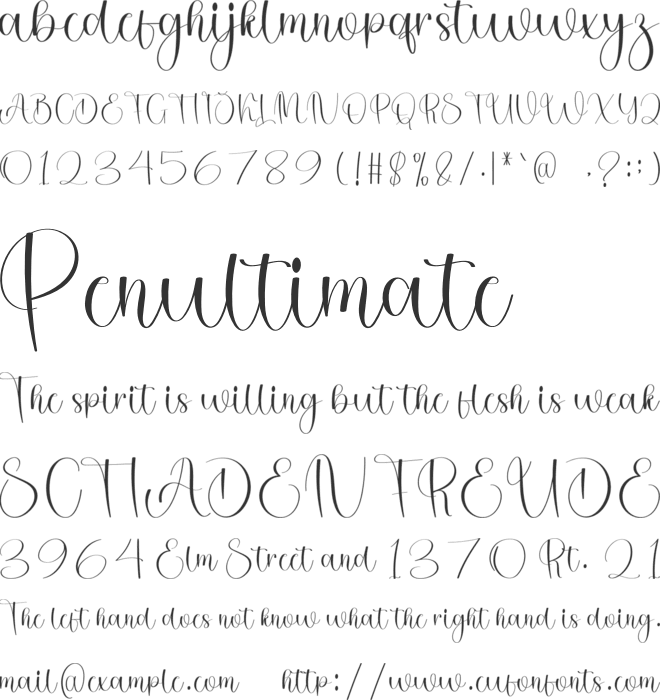 Juliette Autography font preview