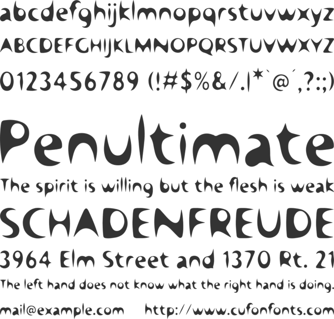 Dusk Fortwick Free font preview
