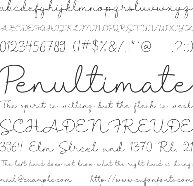 Shantine font preview