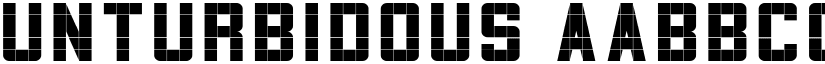 Unturbidous font download