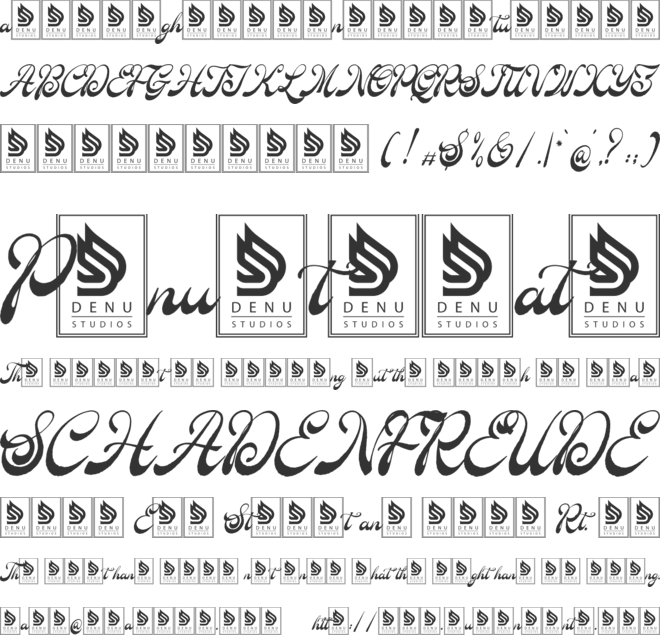 Denu font preview