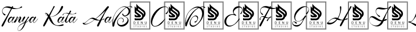Tanya Kata font