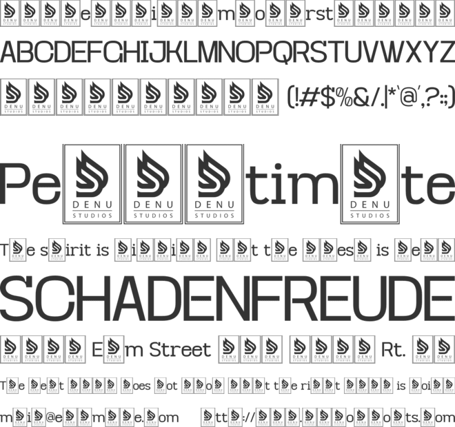 First Memoirs font preview