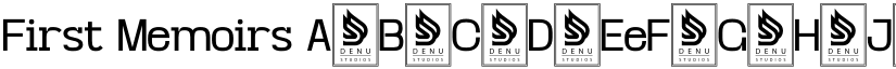 First Memoirs font
