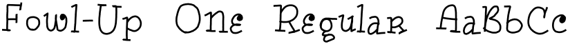 FowlUp One font download