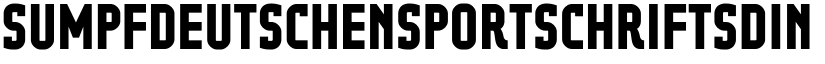 SumpfdeutschensportschriftSdIN font