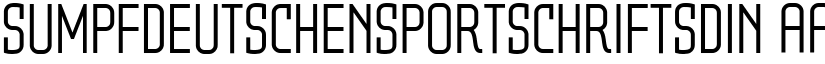 SumpfdeutschensportschriftSdIN font