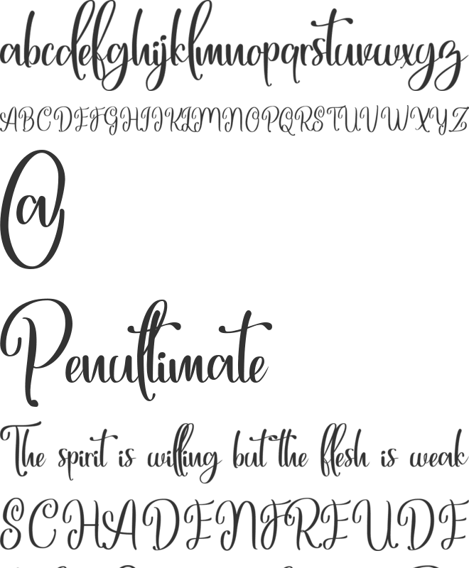 Marlyana font preview