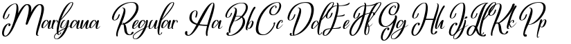Marlyana Regular font