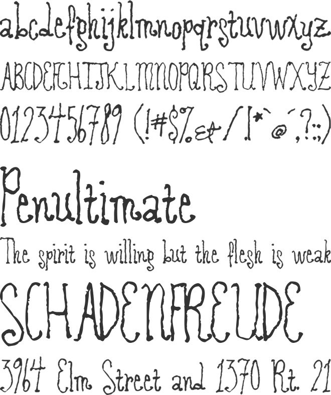 Revolving Door font preview