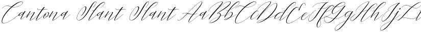 Cantona Slant Slant font