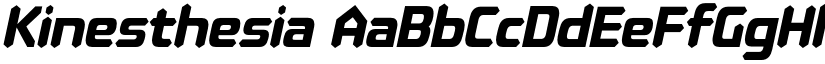 Kinesthesia font