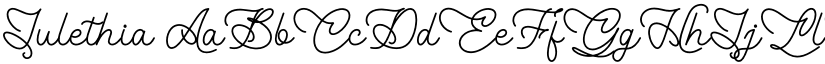 Julethia font